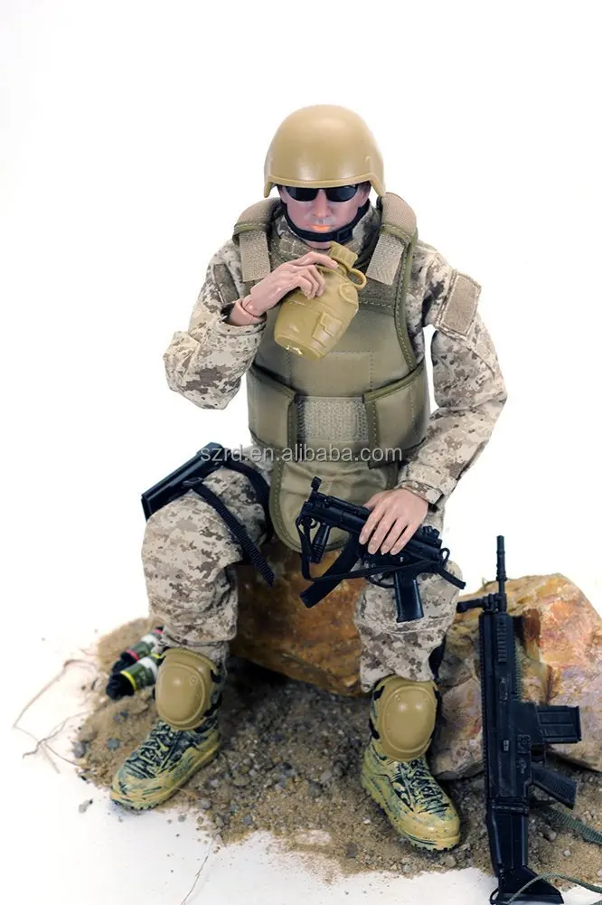 OEM Custom 3D Plastic Toy Action Soldiers Figures with weapon Toy