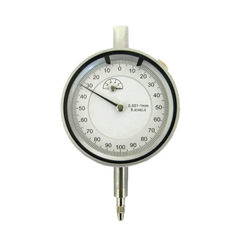 Stoßfest Messuhr Dial Indicator 0,001 mm 0-1 mm Micrometer Gauge aus Edelstahl 