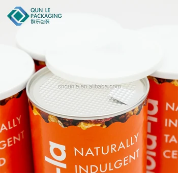 Orange tin box container tube with potato chips Vector Image