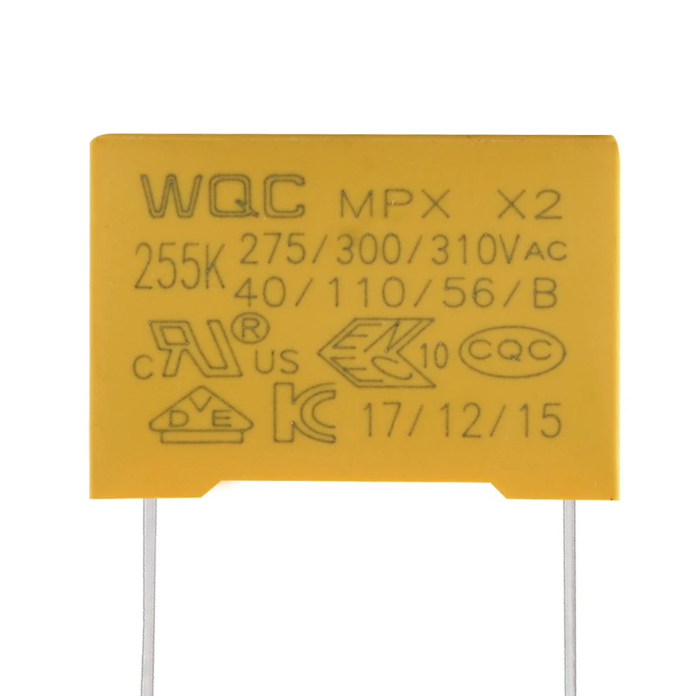 Free Sample X2 2.2uf k 310v Metallized 225k 250v Polyester Film Capacitor 275v MKP Safety Capacitor 2200nf MPX AC  300vac