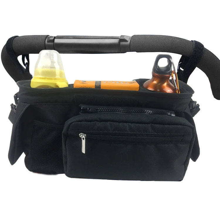 
 Подходит для всех детских колясок с нескользящим ремешком, сумка-Органайзер с держателями для чашек  