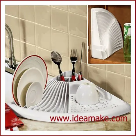 Space Saving Kitchen Organizer Dish Drying Shelf With Drain Board And Cutlery Holder Buy Kitchen Organizer Dish Rack Plate Drying Rack Product On Alibaba Com