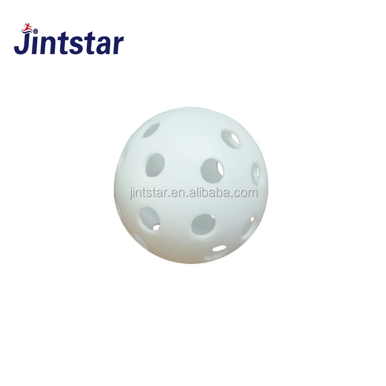 Недорогие Пластиковые Мячи для гольфа с отверстием, высококачественные мячи для тренировок в помещении