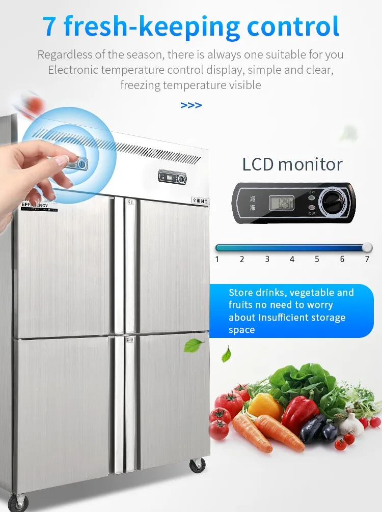 High Quality Upright Frost Free Refrigerator And Freezer Upright