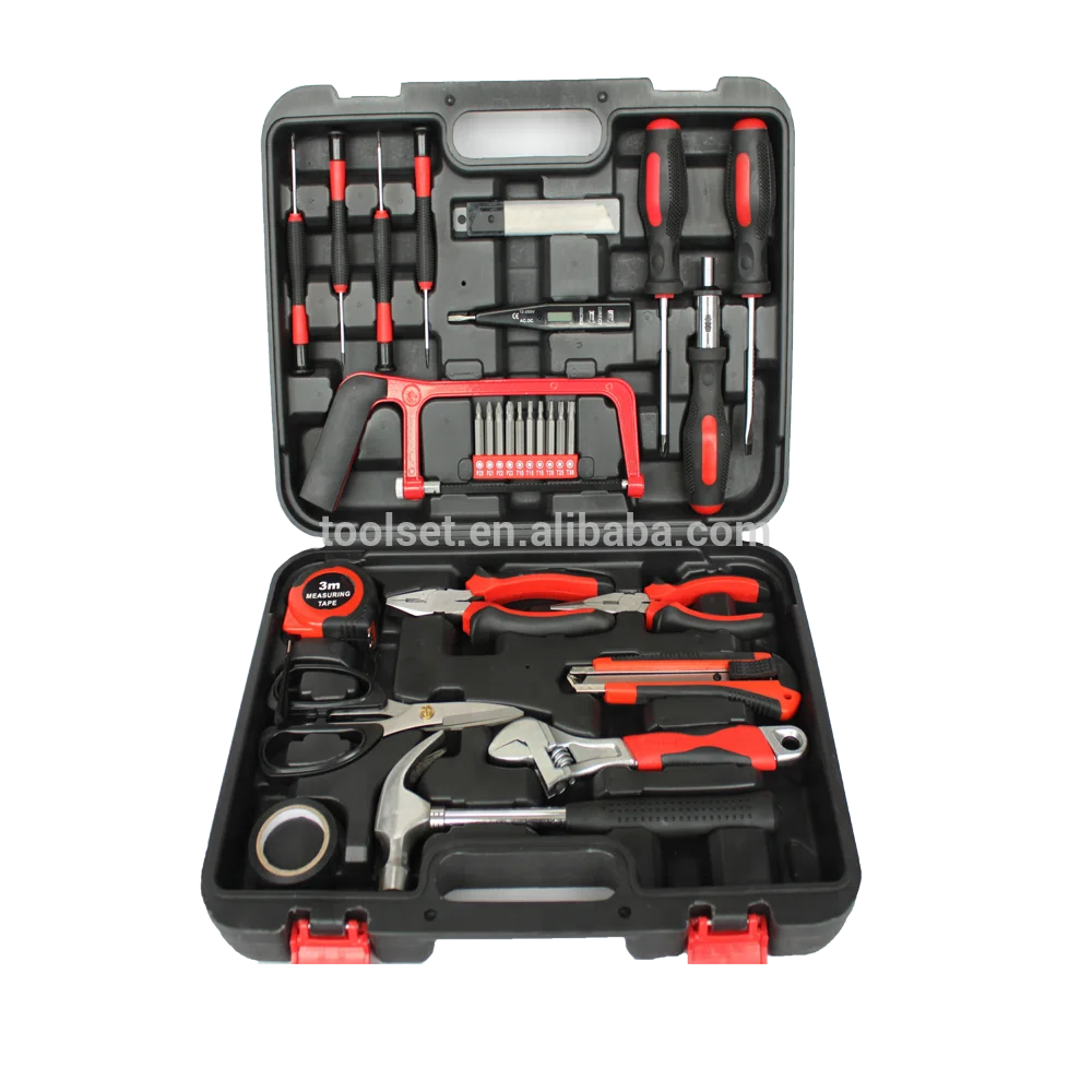 29pcs Portable Hard Plastic Case,Carpenter Tool Tool Set