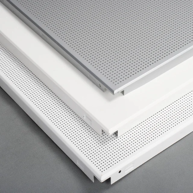 Premium Square Aluminum 600x600 Clip-In Ceiling Tiles with Fireproof Sound-Absorbing Features and 10-Year Warranty