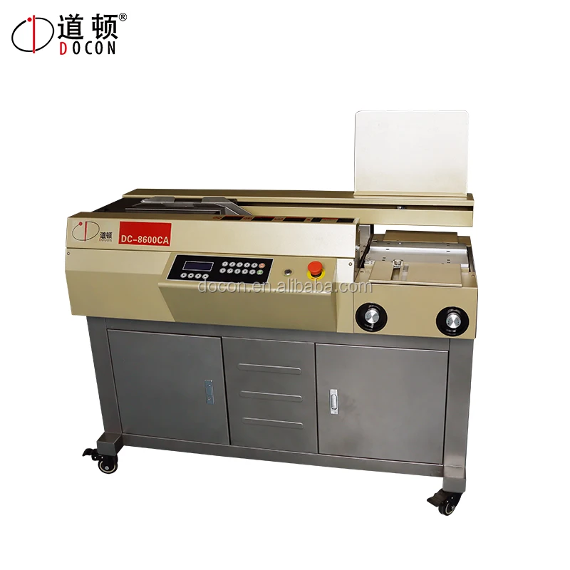 automatic glue book binder machine price DC-8600A perfect binding machine