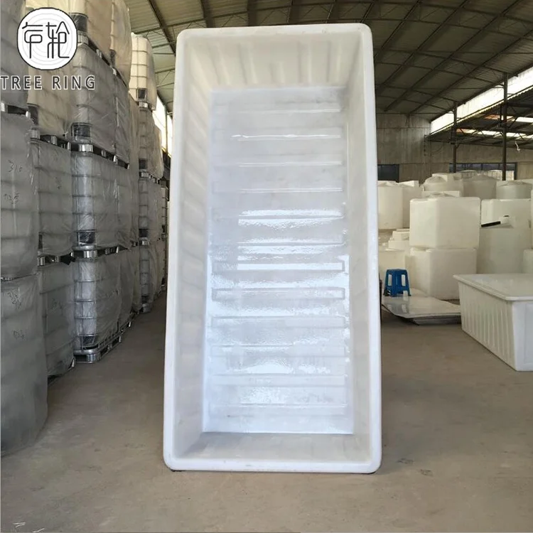 Big Size Rectangular 2200L Recirculating Aquaculture Plastic Water Supply Container for Agricultural Greenhouses