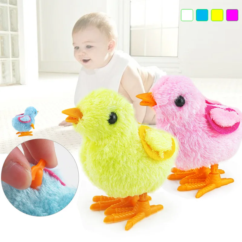 Оптовая продажа, плюшевый Цыпленок, заводные игрушки, детская заводная игрушка, подарки для детей