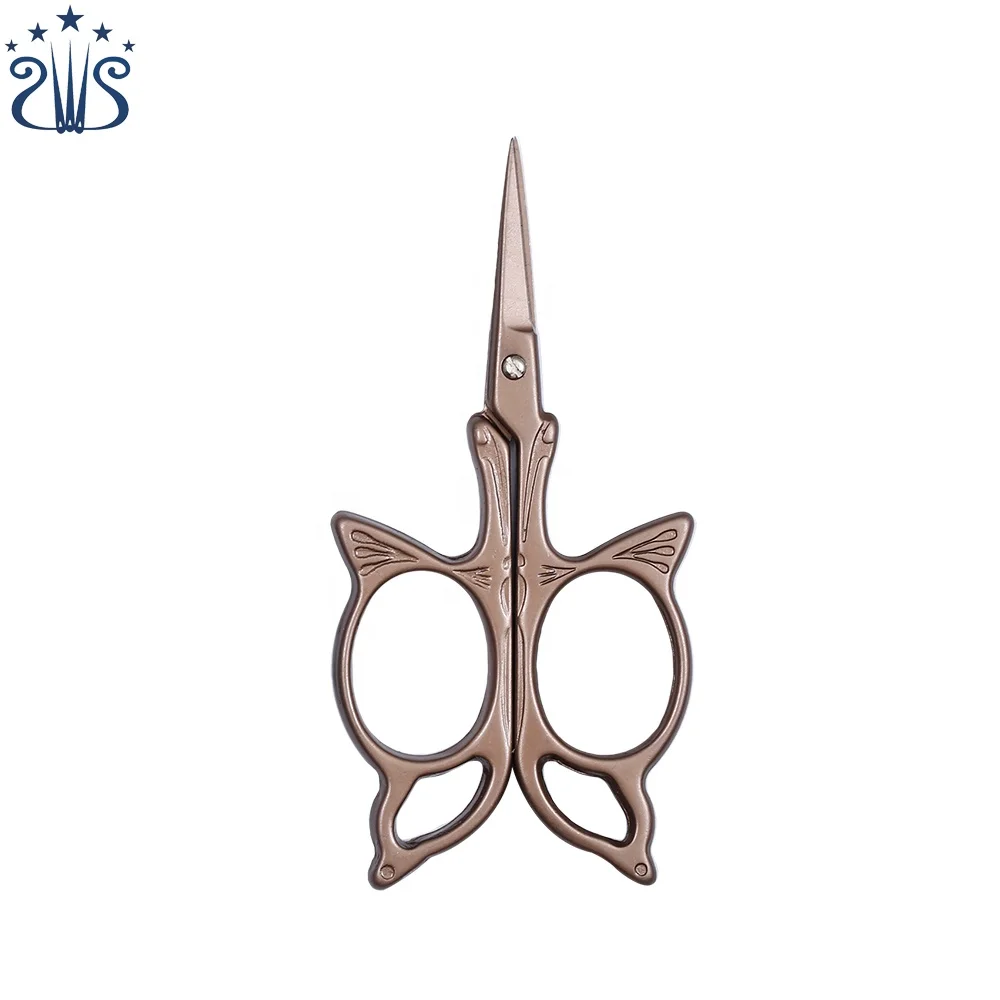 
 Красивые Позолоченные винтажные Мини-Ножницы для вышивки типа бабочки  