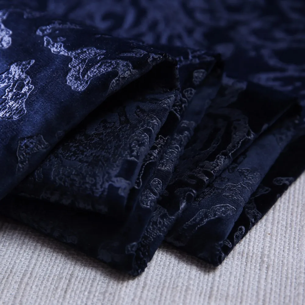Emboss Velvet Fabric For100 Polyester Sofa Cover Cloth Embossed Velvet