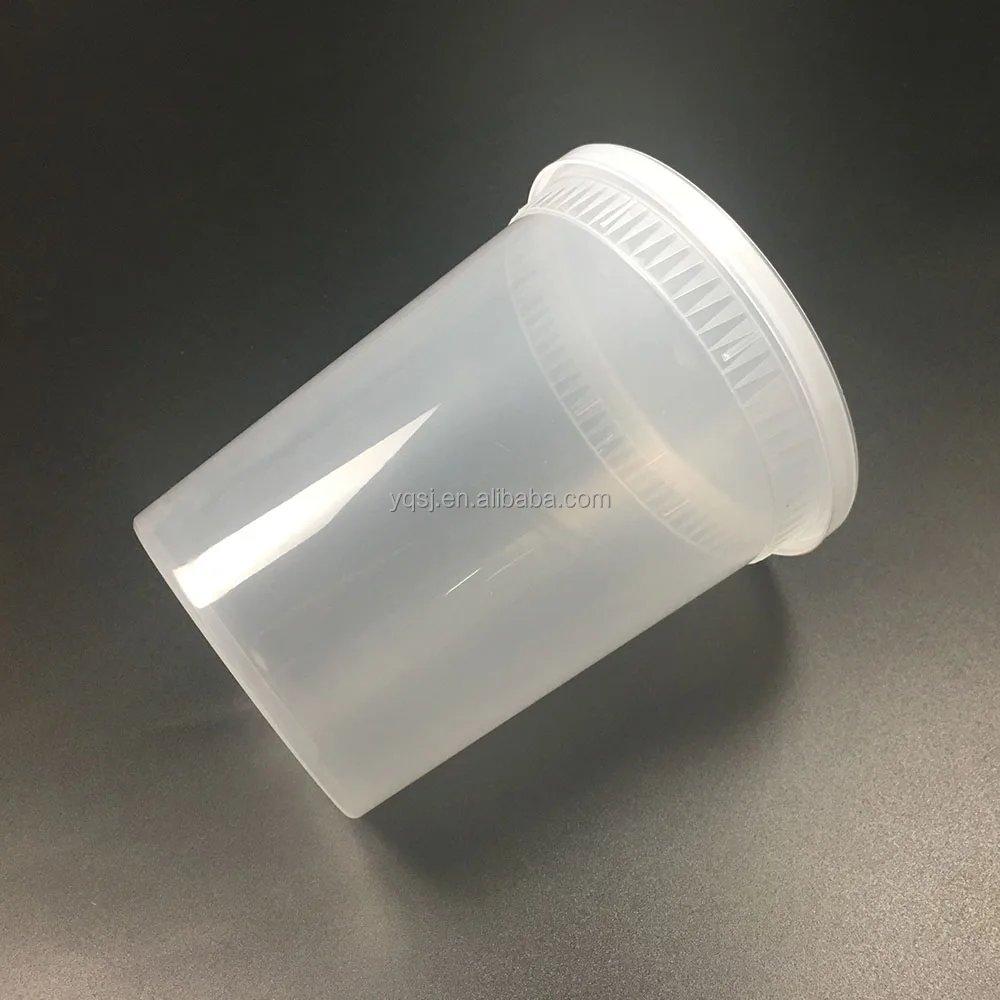 900 мл/32 унции прозрачные круглые одноразовые пластиковые контейнеры для хранения пищевых продуктов/чашки/контейнер с крышкой