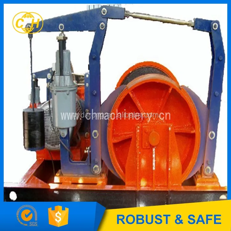 Mining Hoist 5Ton Winch for Vertical Incline Shaft Lifting Pull Slow Speed Large Capacity Safe Brake Device