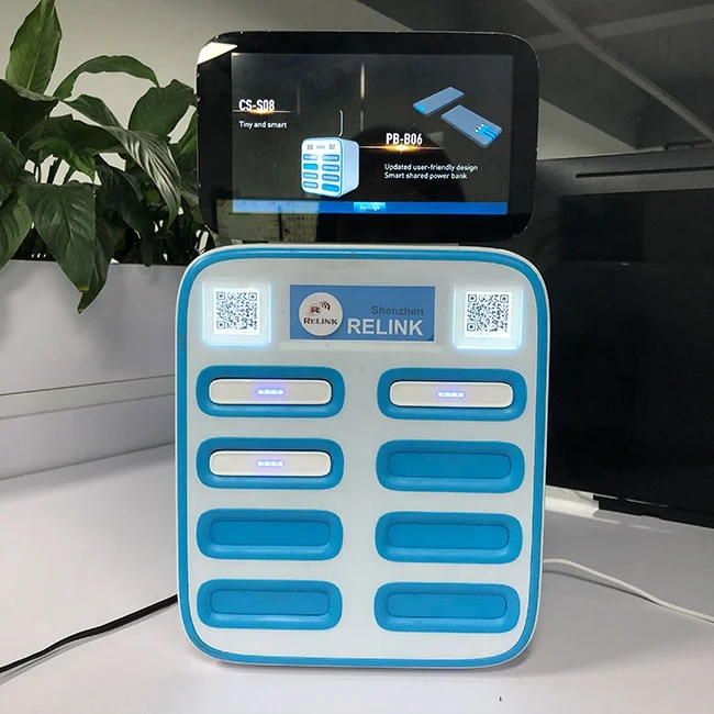 Аренда портативного зарядного устройства, Универсальная мобильная зарядная станция со светодиодной рекламой