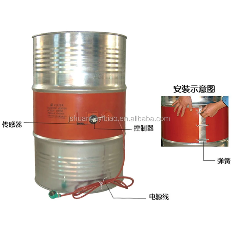 
Гибкий масляный барабан 20l-200l/бочка силиконовая резиновая нагревательная лента/прокладка 
