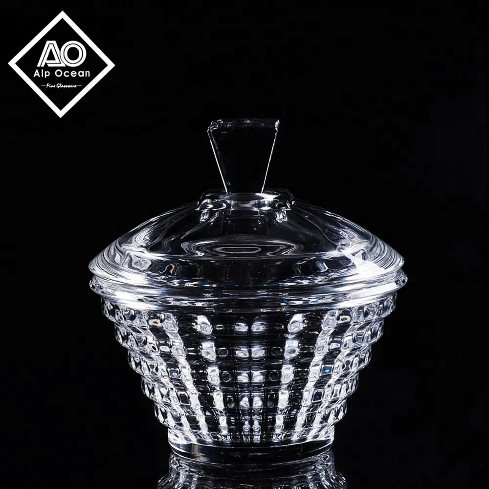 Glass Candy Jar With Lid,Wholesale Glass Candy Dish,Glass Bomboniere