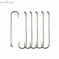 100pcs 79580 High Carbon Steel Fishing Hooks Sea Fishing Offset Fly Tying Fishhooks Carp Fishing Accessories