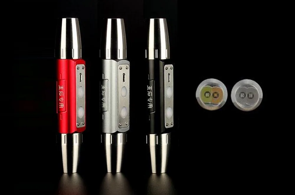 4 Light Source USB Rechargeable 365nm UV LED Flashlight Jade Gem Appraisal LED Light Torch