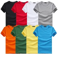 2016 Free Shipping new Slim dark green red orange blue gray black white T shirts Slim Fit Short Sleeve T-shirt 6 size S-XXXL