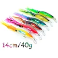 1PCS 14cm 40g Fishing Lure Prawns Minnow Hard Bait with 3 Fishing Hooks Fishing Tackle Lure