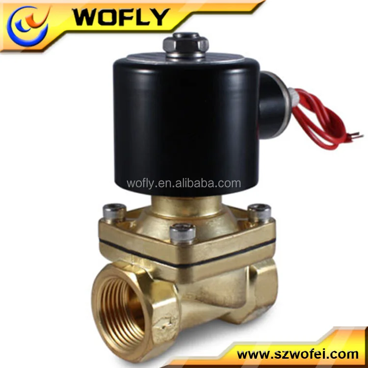 Водяной электромагнитный клапан высокой температуры 2w-160-15 NC 220V 1/2 дюйма стандартная общая запорная латунь/ss OEM ODM CN;GUA AFK CE