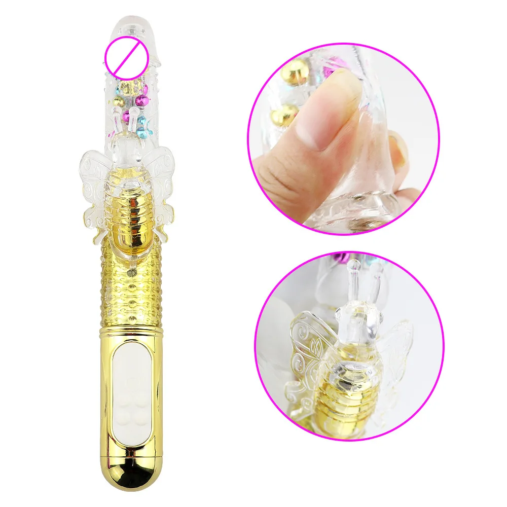 USB Rechargeable Rotating Rabbit Butterfly Vibrator Sex Toys for Women, Dildo Rotation Vibrator Female Adult Sex Toys USB Rechargeable Rotating Rabbit Butterfly Vibrator Sex Toys for Women, Dildo Rotation Vibrator Female Adult Sex Toys