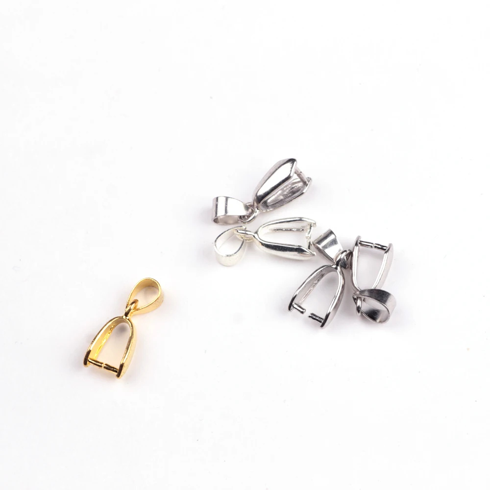 Enhancer Jewelry Bails Fancy Brass Gemstone Jade Charm Enhancer