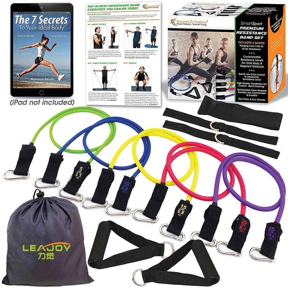 Fight for Fitness Latex Exercise Resistance Bands Hand Grips Crossfit