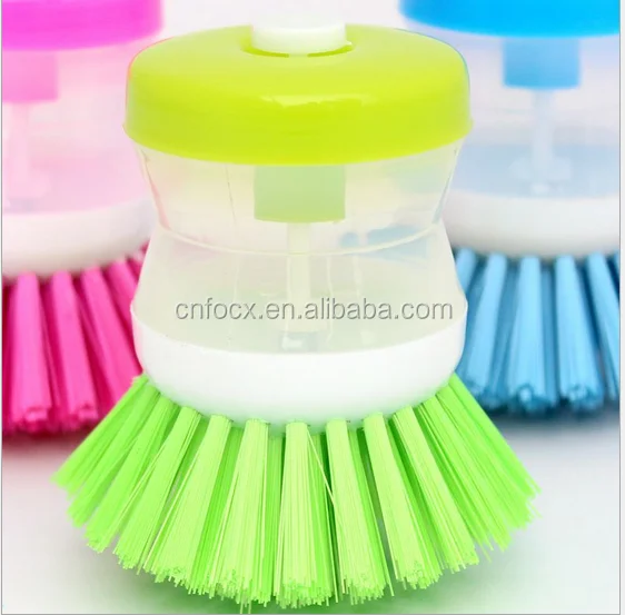 Pot Brush With Soap Dispenser, Mini Dish Brush With Holder, Plastic Scrub  Brush, Scrubber, For Cleaning Pots, Pans, Dishes And Kitchen Sink, Kitchen  Gadgets, Kitchen Accessories - Temu