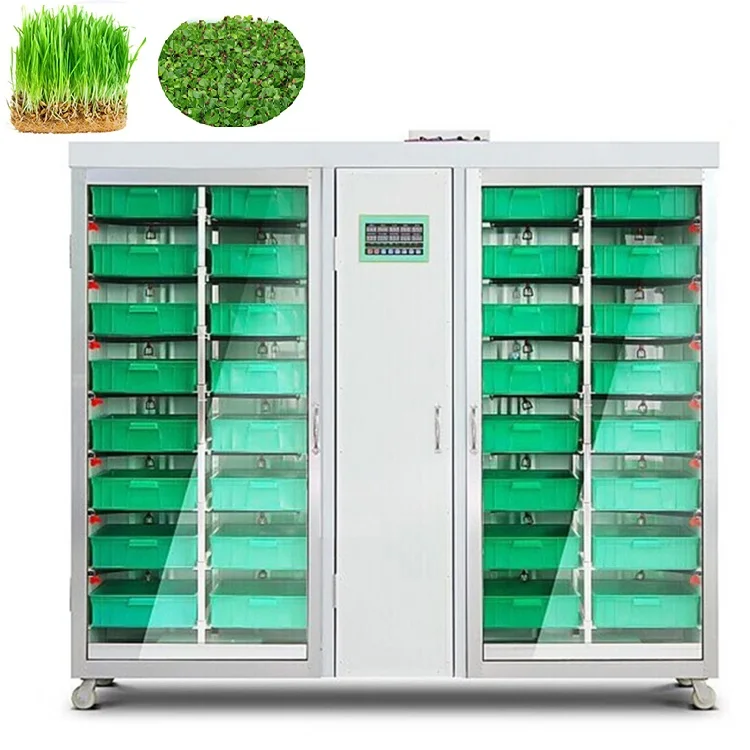 Turkey Rabbit Green Barley Making Automatic Hydroponic Fodder Machine