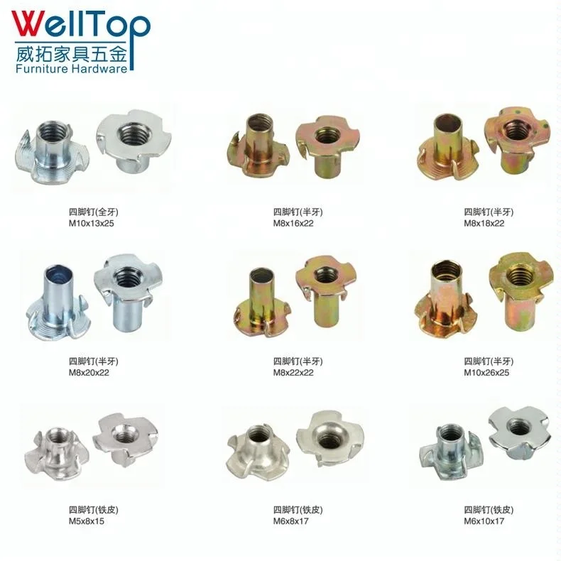 Tnuts Captive Nuts Quick Nuts Nails Screw Knock In Insert Vt14.081