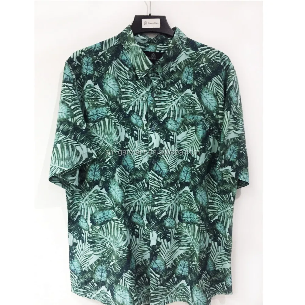 mens printed hawaiian shirt,2018 new design - buy hawaiian