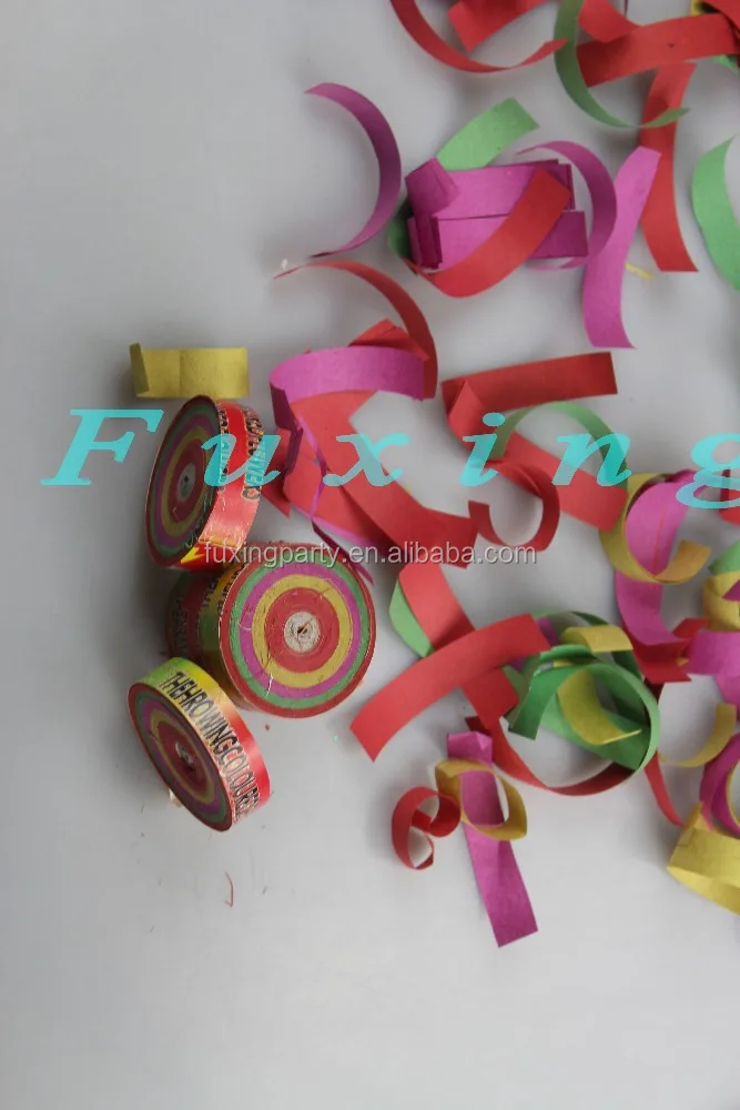 Hot Throwing Coloured Flowers Party Popper Paper
