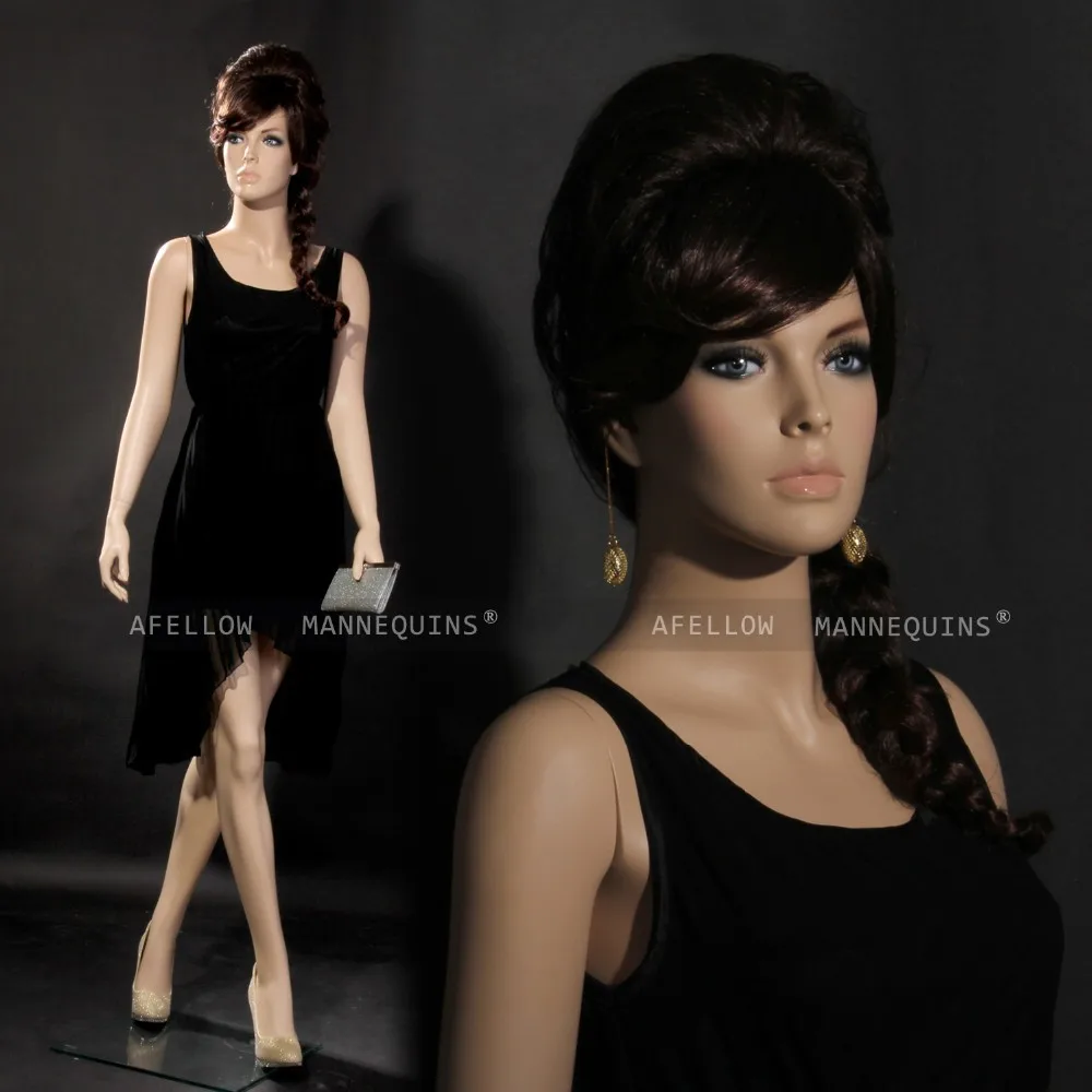 Hot Sale Posing Virtual Fiberglass Mannequin Realistic Female Mannequin