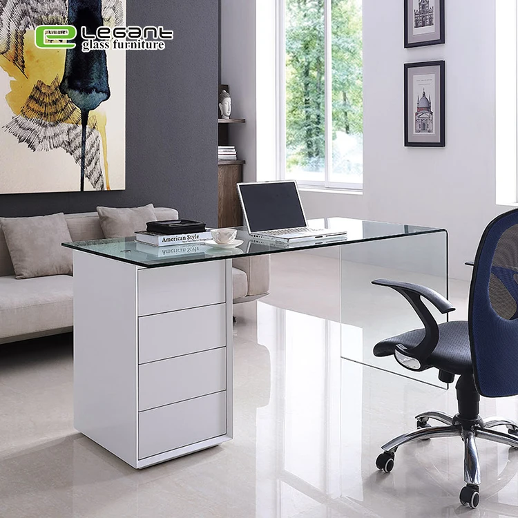 Fancy Latest Glass Office Desk Table Designs Price With High Gloss White  Painting Mdf Drawer - Buy Bàn Văn Phòng Bàn,Văn Phòng Thiết Kế Bảng,Bảng  Văn Phòng Giá Product on 