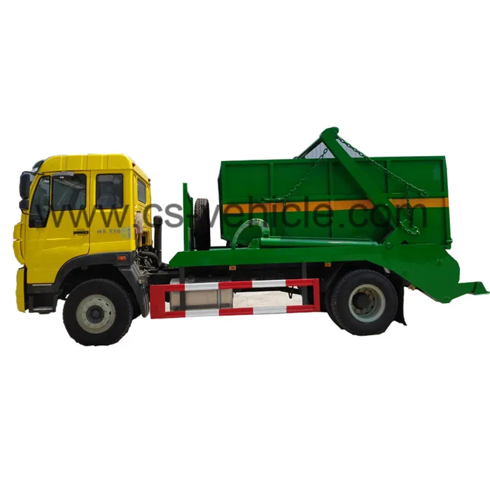 10CBM Swing Arm Garbage Truck HOWO Skip Loader Refuse for Sale