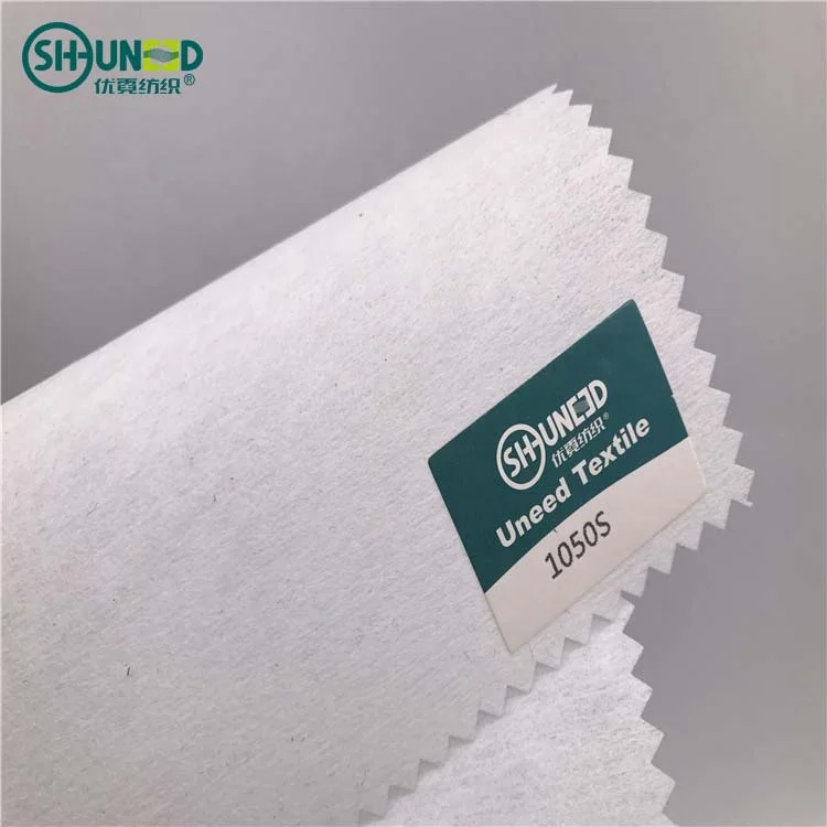 90% Polyester 10%viscose Soft Handfeeling Chemical Bond Nonwoven Interlining Fabric Embroidery Backing Nonwoven Embroidery Paper
