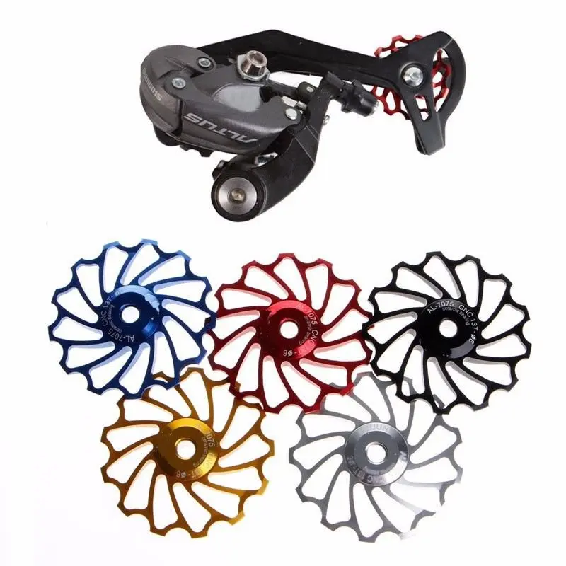 Poulie De Dérailleur 11/13T En Alu – Compatible 8/9/10/11 Vitesses, Roulement Acier, Facile à Installer