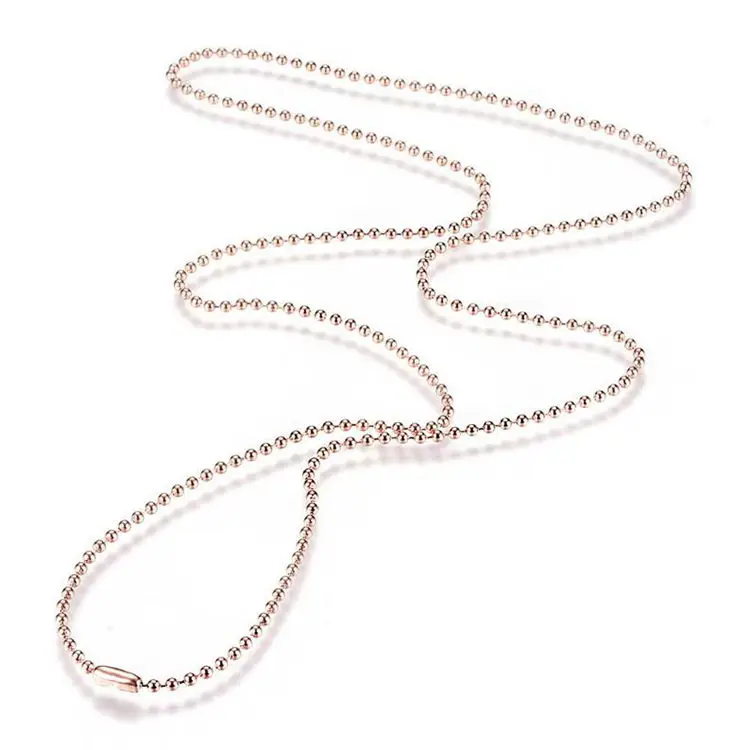 2.4mm Ball Chain Necklace Jewelry 