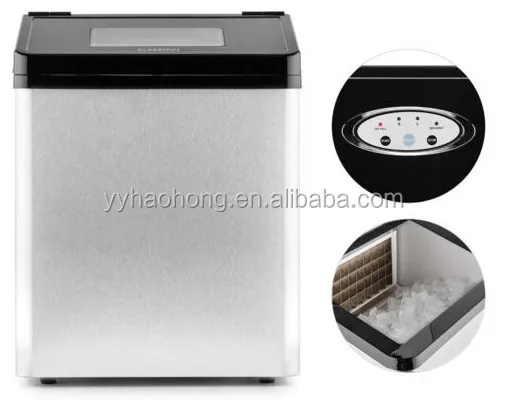 Кубический коммерческий льдогенератор с кубическим охлаждением, 50 кг, OEM, большая емкость, Модернизированная профессиональная машина для мгновенного производства льда