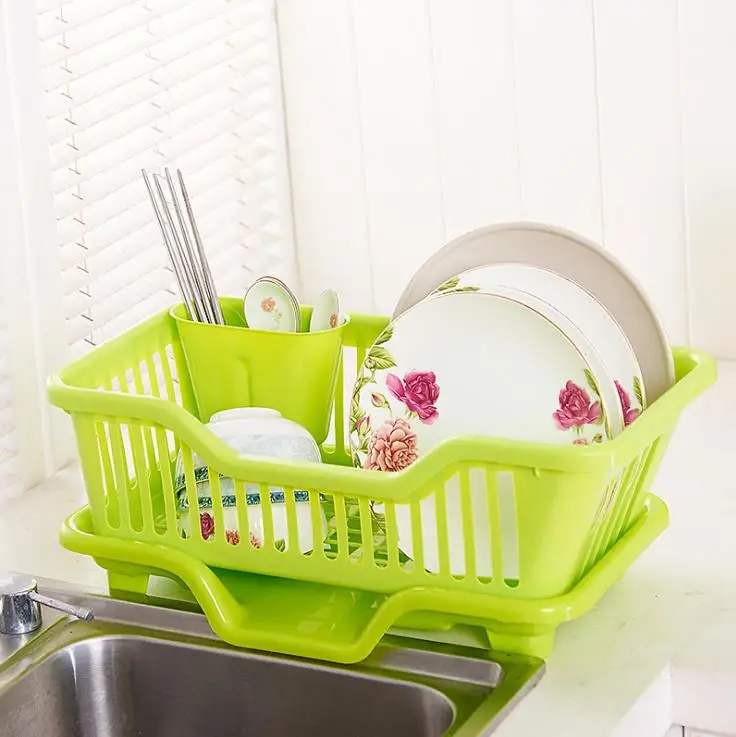 Custom Vegetable Plate Holder Basket Kitchen Plastic Dish Drainer