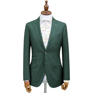 MTM Bespoke Wool Fabric Notch Lapel Blazer Custom Made Plus Size Two Button Suits Anti-Static Breathable Single Breasted