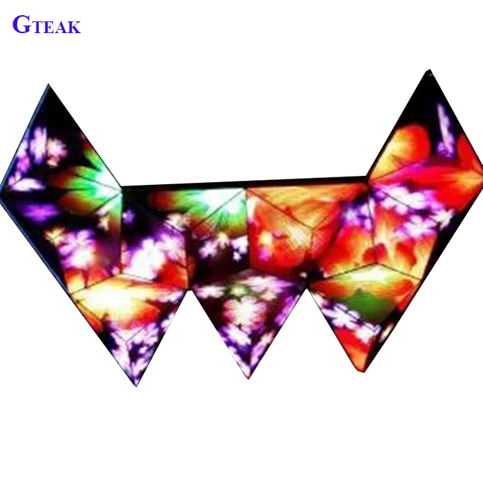 Creative Cool RGB Cube Style Video Display Dj Desk 3D Effect Full Color Led Dj Booth Stand for Night Pub Club
