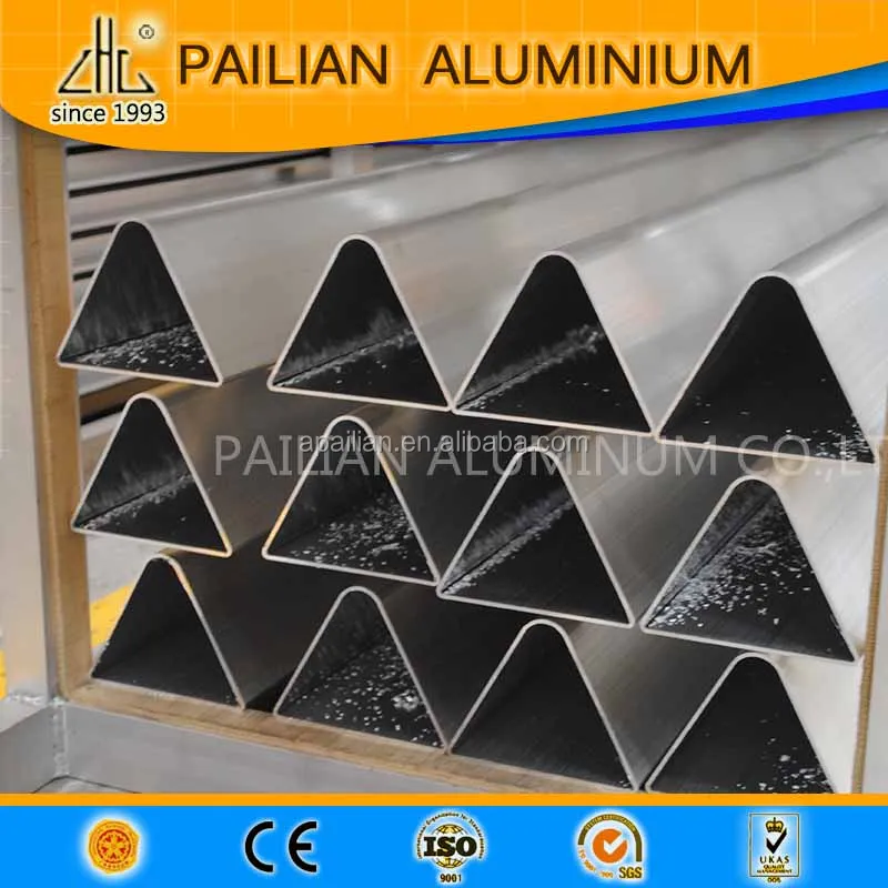 Aluminium Extruded Triangle Aluminum Pipe Triangle Tube/Aluminum Triangular Profiles/Triangular Seamless Aluminum Tube for Fence