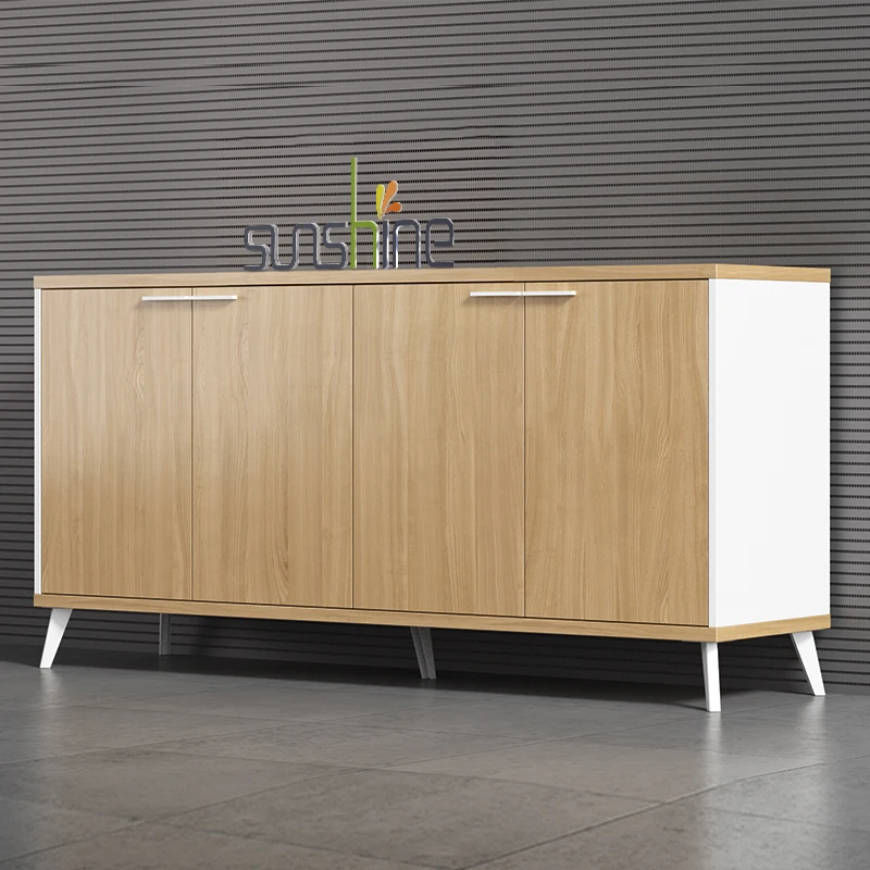 BY moderner, farbselektiver Holzschubladen-Aktenschrank im europäischen Stil für das Büro
