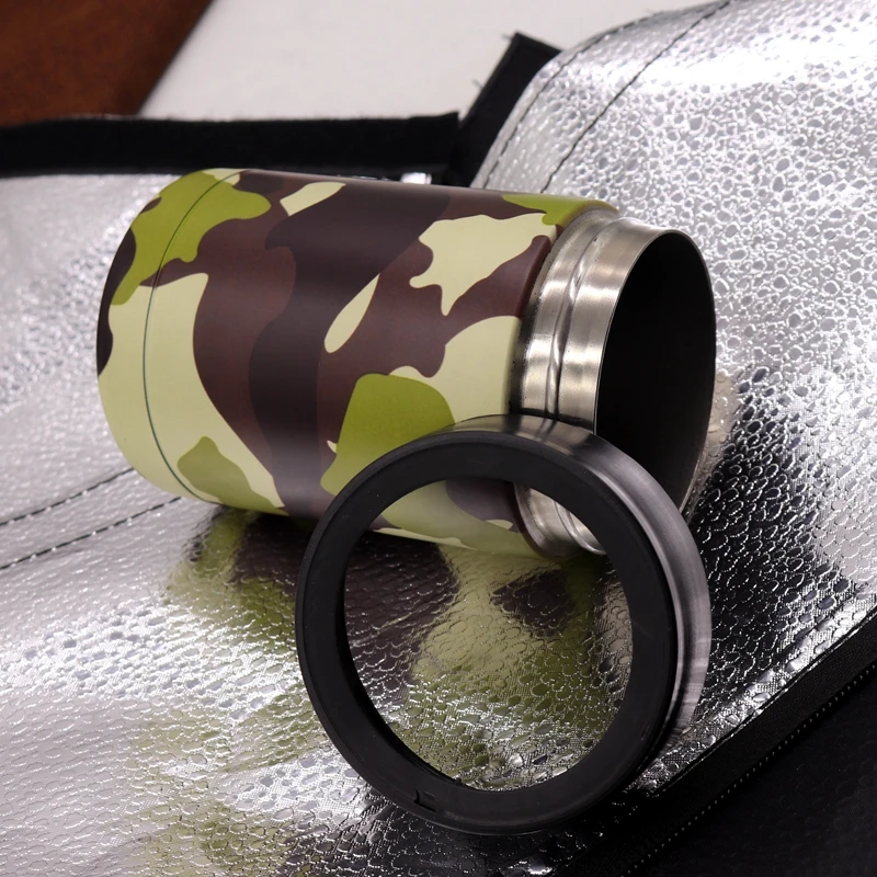 
2020 банка пива и держатель 12 унций Двойная Стенка нержавеющая сталь Изолированная нержавеющая сталь банка охладитель с крышкой 