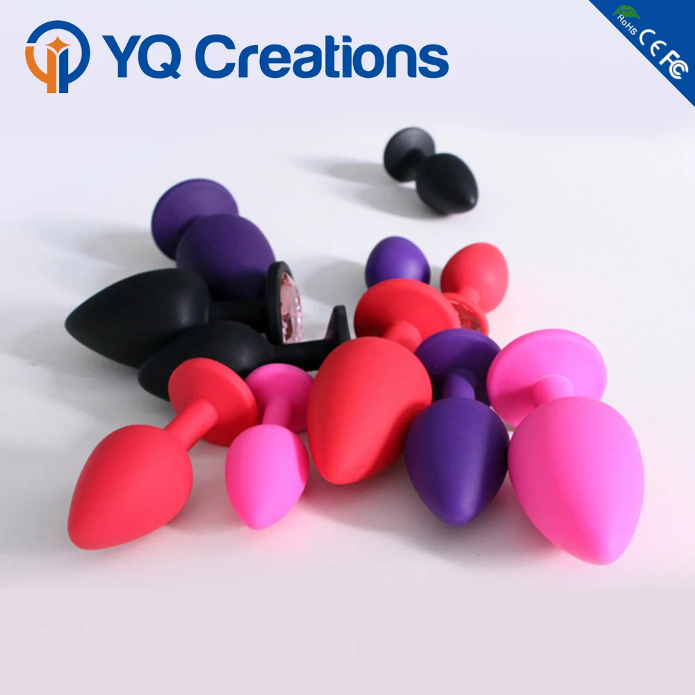 Cheap Kit Expanding Butt Plug Silicone Anal Sex Toys Jewelled Butt Plug for Male Female Sex Picture
