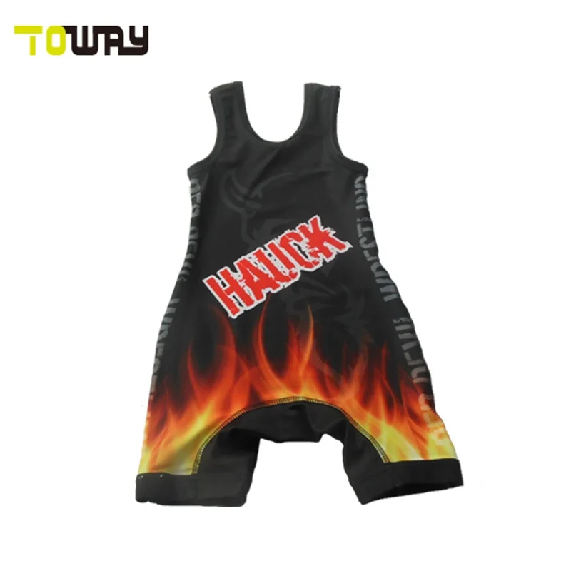 BETHERIVAL Men Plus Size Sublimation Usa Wrestling Singlet