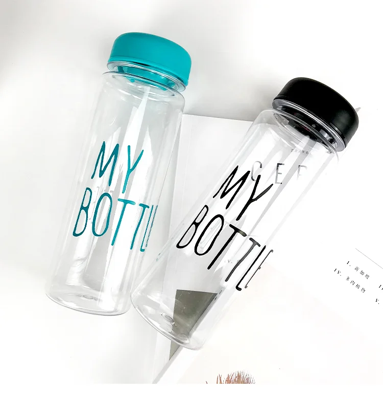 
16 унций, моя бутылка без бисфенола А, пластиковая Экологически чистая прозрачная пластиковая бутылка для воды для напитков 