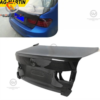 CSL Style New Carbon Fiber Rear Trunk Boot Lid Cover for 3 Series F30 Sedan Replacement Bumper